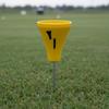 Golf Tee Marker Pointed Metal Stake CupShaped Open rims Athletic Gear