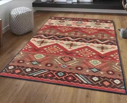 Bohemian Pattern Decorative Carpet Tribal Style Moroccan Luxury Persian Art Multi-style Rug Geometric Loop-pile Rug