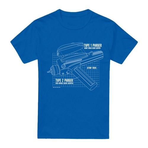 Star Trek Mens Phaser Plans T-Shirt