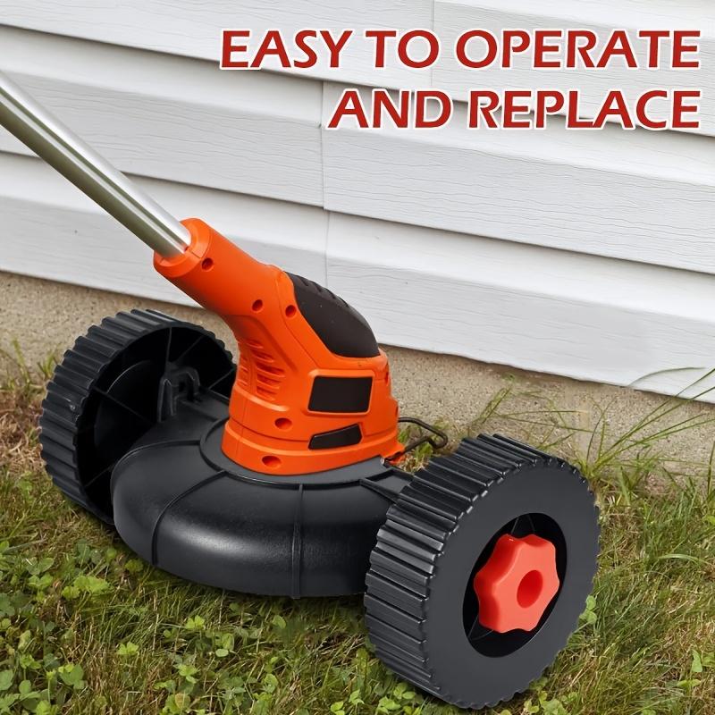 1 Adjustable Trimmer Support Wheel, Lawn Mower Support Wheels Set, Grass Cutter Auxiliary Wheel, Lawn Mower Protective Wheel, Lawn Mower Accessories
