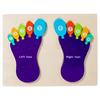 Palm Feet Busy Board Early Learning Educational Toys Puzzles Toddlers Gifts Wood Cognitive Montessori Toys for Children Kids