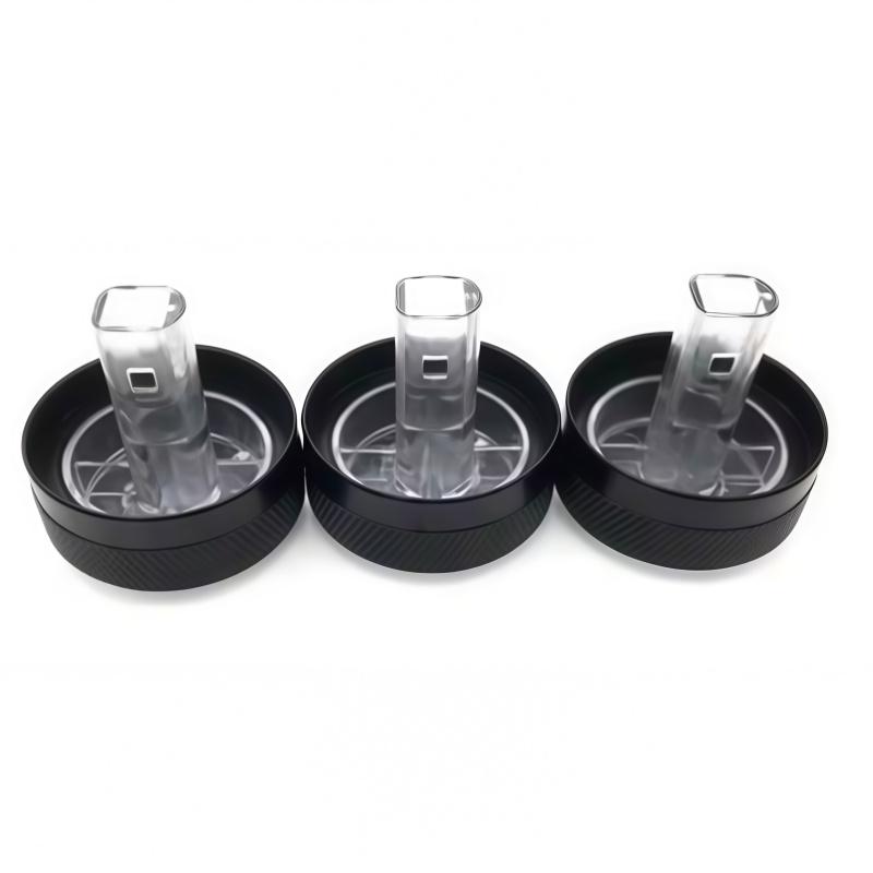 3pcs/set Air Conditioning Knob Aluminum Alloy AC Knob Heat Control Button For Geely Panda 2009-2017 Accessories