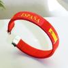 Football Country Flag Wristband Alloy Bracelet Adjustable Sports Band Football Wristlet for Sports and Festivities
