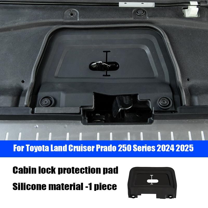 Cabin lock protection cover silicone material protective pad For Toyota Land Cruiser Prado 250 Series 2024 2025 Other