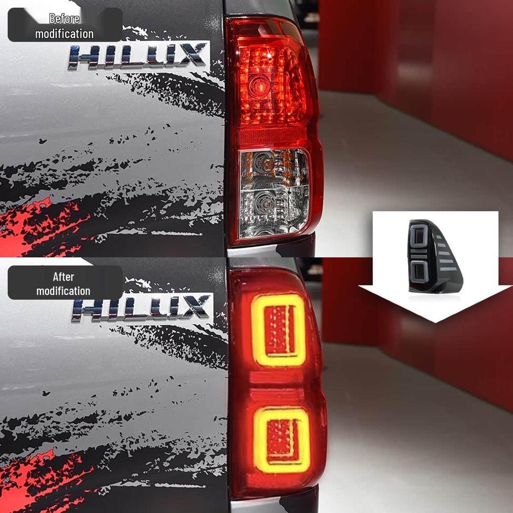 LED Flowing Water Taillight Assembly for 2015-2025 Toyota Hilux REVO