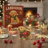 2025 Labrador Advent Calendar 24pcs 2D acrylic holiday cute dog ornaments Christmas tree 2D flat Dog pendants Christmas gift