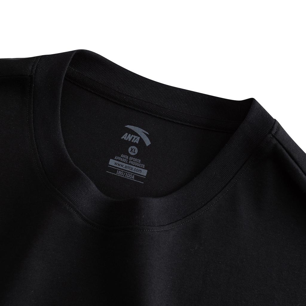 ANTA T Shirts Men's Basic Black 3 Crew Neck 952628104-3