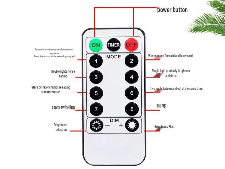 LED Copper Wire Curtain String Lights with USB & Remote, 3x3m, for Christmas, Wedding, Bedroom Decor