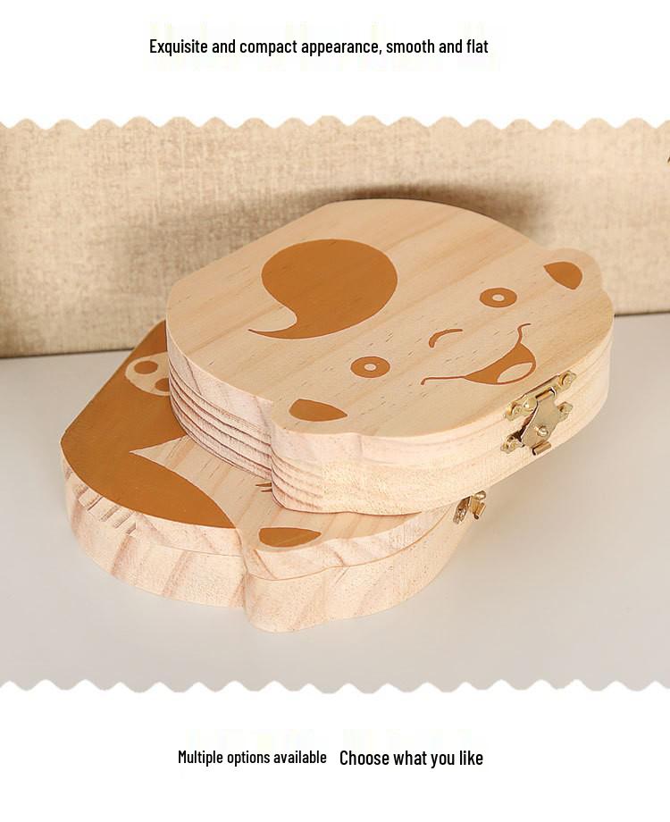 Children's Wooden Tooth & Lanugo Keepsake Box