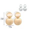 1 Pair Alloy Earring Ear Pendent Fashion Jewelry Fine Workmanship Long-lasting Round Plate Exquisite Attractive
