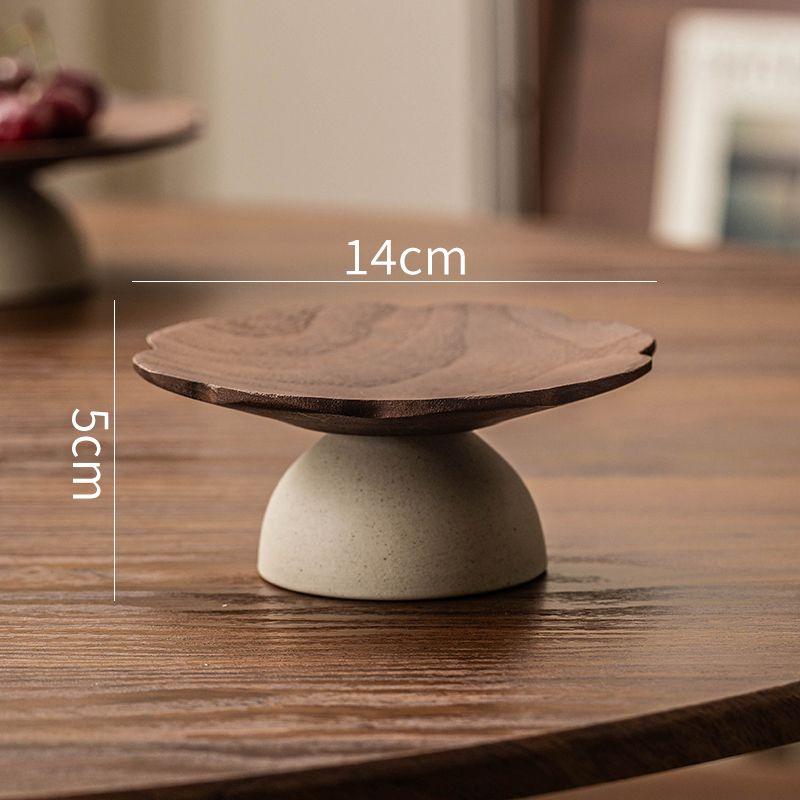 1 Stück Dim Sum Teller Antiker Stil Hoher Fuß Trockenfrüchte Obstteller Wohnzimmer Haushalt Hochwertige Snacks Erfrischung