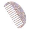 Geometric Comb - Tough And Resistant To Falling Clear Markings Portable Semi Circular Chemical Compact, Blue
