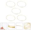 10/15/20/30cm Metal Ring Dreamcatcher Hoop Rings DIY Circles Round Wooden Wind Chimes For Outside DIY Handmade