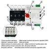 4P 100A Double Power Automatic Transfer Switches Din Rail Mounted Electrical Selector Switches for Inverter Generator