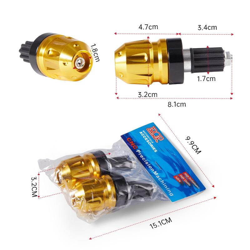 Universelle Motorradlenkergriffe Lenkerkappen Endstopfen Gegengewichtskappe Schützendes Ästhetisches Zubehör