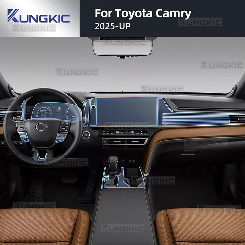 PPF Schutzfolie Zubehör Innen Transparentes TPU für Toyota Camry XV80 2025 2026 Navigation Schaltpanel Mittelkonsole