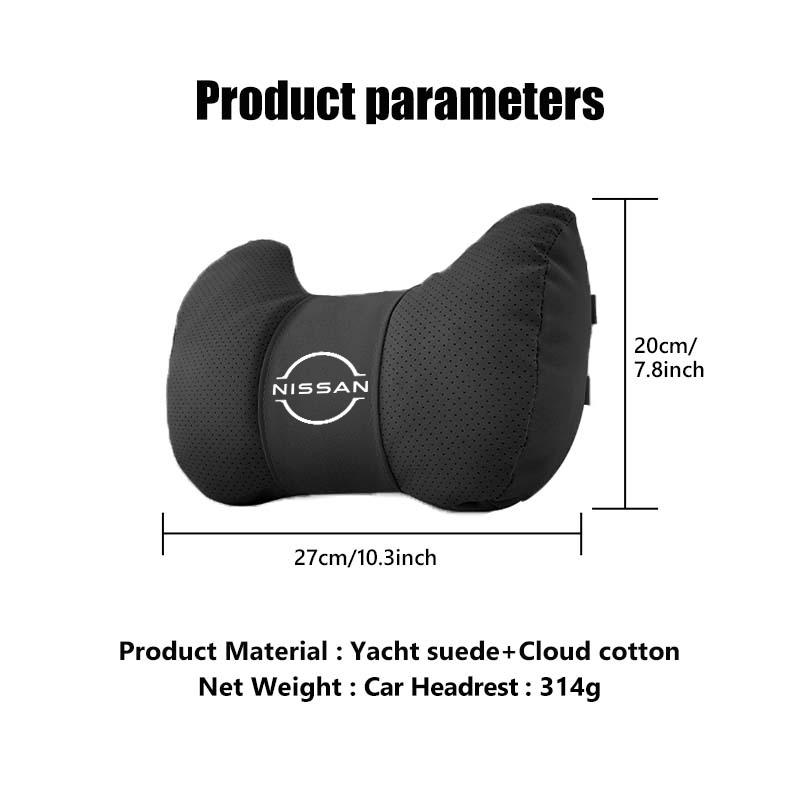 AOK3  For Nissan Qashqai Juke Sentra Altima Versa Maxima Almera Rogue Car Headrest Neck Pillow Support Lumbar Soft Waist Cushion