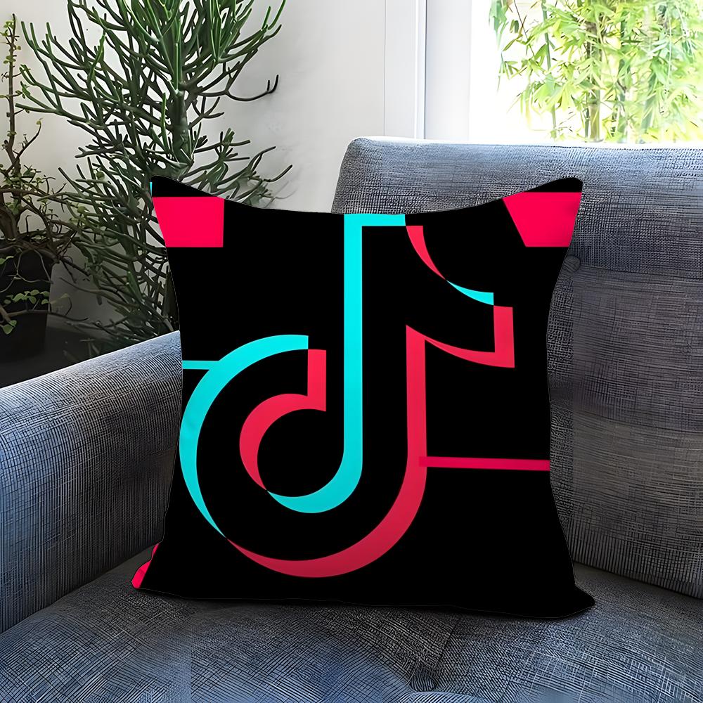 T-TikTok-K Cushion Cover Comfortable Reversible Pillow Cover Ideal for Car Sofa Bedroom & Beyond