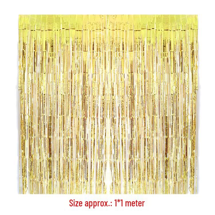 

Gold and Silver Tassel Rain Curtain Backdrop for Celebrations