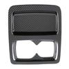 Car Rear Water Cup Holder Protection Cover Trim For Honda Accord  ABS Carbon Fiber Rear Drain Cup Cover Accessories