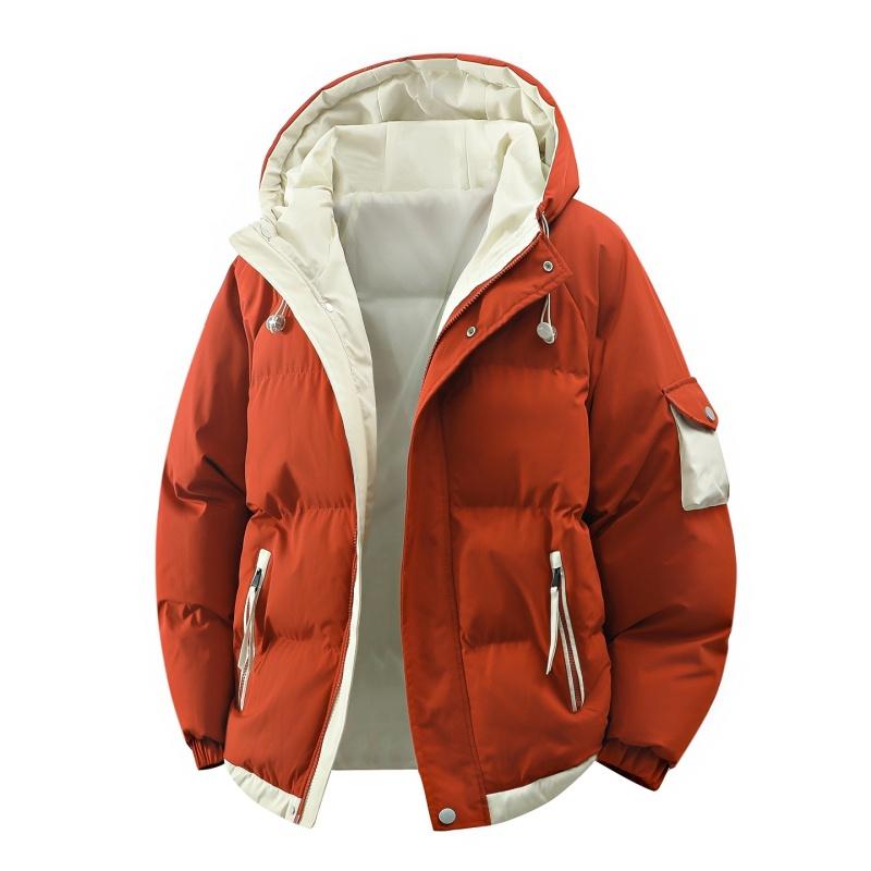Male Outerwear Hooded Jacket Men's Winter Loose Jacket Cotton Coat Man Fashion Parkas Men Windproof Thick Warm Down Jacket