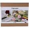 Maxi Creative Crepe Paper Kit - Flowers - White - For Children - Mixed