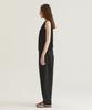 Oteumilkape Cotton Slim Sleeveless Top - Black