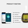 Yx-130 Smart WiFi Essential Oil Diffuser 400ml Cool Mist Humidifier Wood Grain Aromatherapy Humidifier 7 Color Changing Mood Light   APP Control Wa