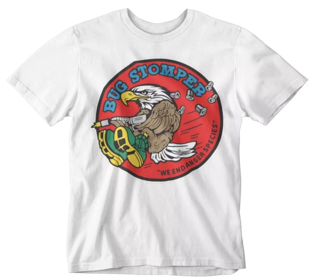 ALIENS T-SHIRT BUG STOMPER HORROR RIPLEY 70S 80S 90S MOVIE FILM RETRO GIFT Unisex T-Shirt XXXL