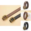 Stylish Womens Pu Leather Belt With Alloy Buckle For Casual And Office Wear