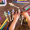 30Pcs Character Craft Sticks 5.3 Inch Extra Large Character Shaped Craft Sticks Natural Wood Craft Sticks For Diy Projects