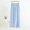Women's Wide-legged Trousers Summer Versatile Thin Section Loose Dragging High Waisted Outside Wearing Casual Trousers