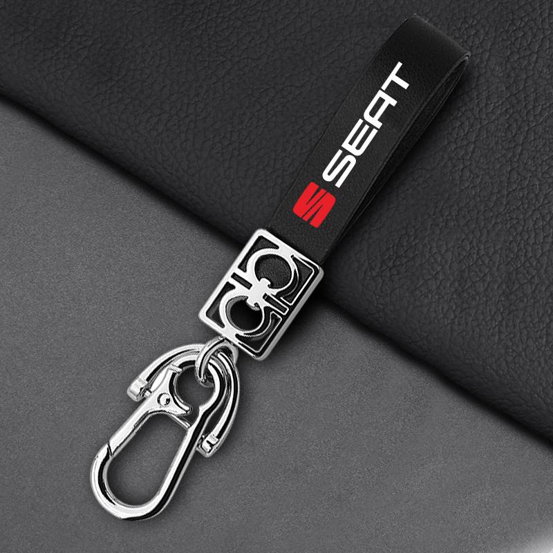 Car Braided Rope Keychain Keyring Key Holder Couple Gifts Auto Accessories for SEAT Leon 5F Ibiza 5 6 MII Altea Toledo 3 Cordoba Alhambra MK3