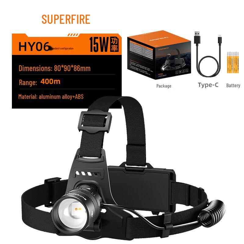 

SupFire HY06 Dual-Light LED Sensor Headlamp