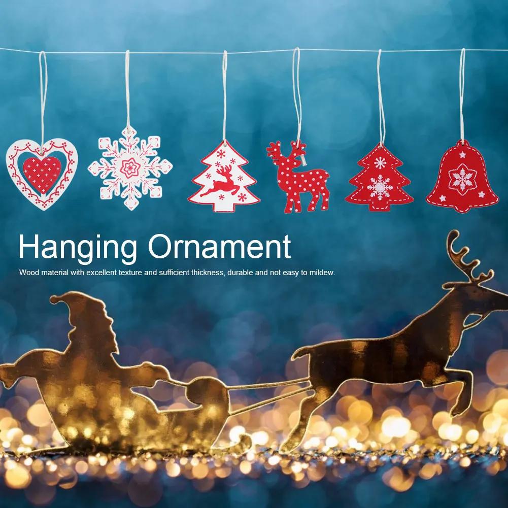 24 st Vackert Hem Jul Hängande Ornament Dekoration Julgransdekoration Rekvisita Gåva
