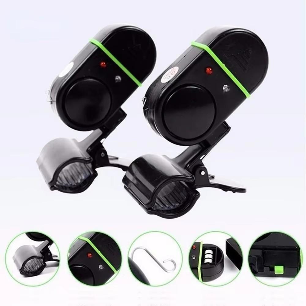 Sound Bell Alert Fish Bite Alert LED Light Indicator Fishing Rod Buzzer Fishing Indicator Night
