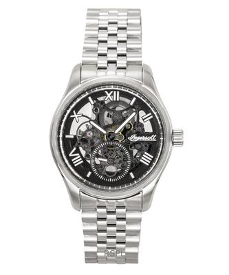 The Maverick Stainless Steel Black Skeleton Dial Automatic I17403 Men's Watch