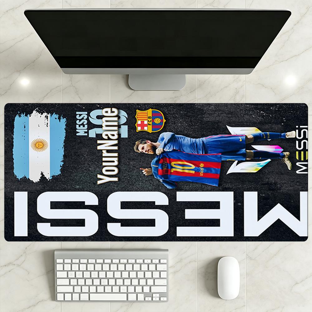 Messi Customize Text Beach Towel Super Soft & Absorbent Perfect for Traveling Yoga Camping and Swimming