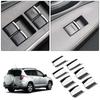 För Toyota RAV4 Corolla AYGO Verso AVENSIS YARIS VITZ Tillbehör 7 st/set Krom Bilfönsterhissknapp Cover Trim