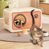 Ventilated Cat Shelter Double Layer Cat Sleep House Semi Enclosed Cat Bed  for Small Cat Dog