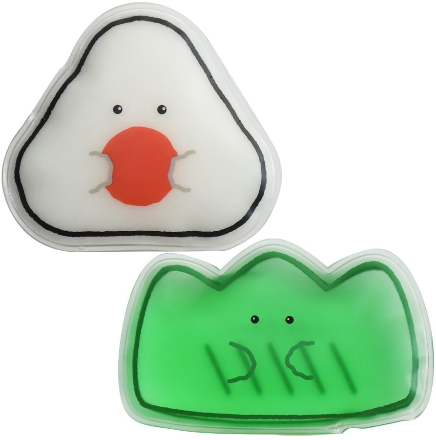 Ippinsha Gyutto Ume Ice Pack Gift Set 47122 Onigiri-san Onigiri-san Baran-san 2-Pack