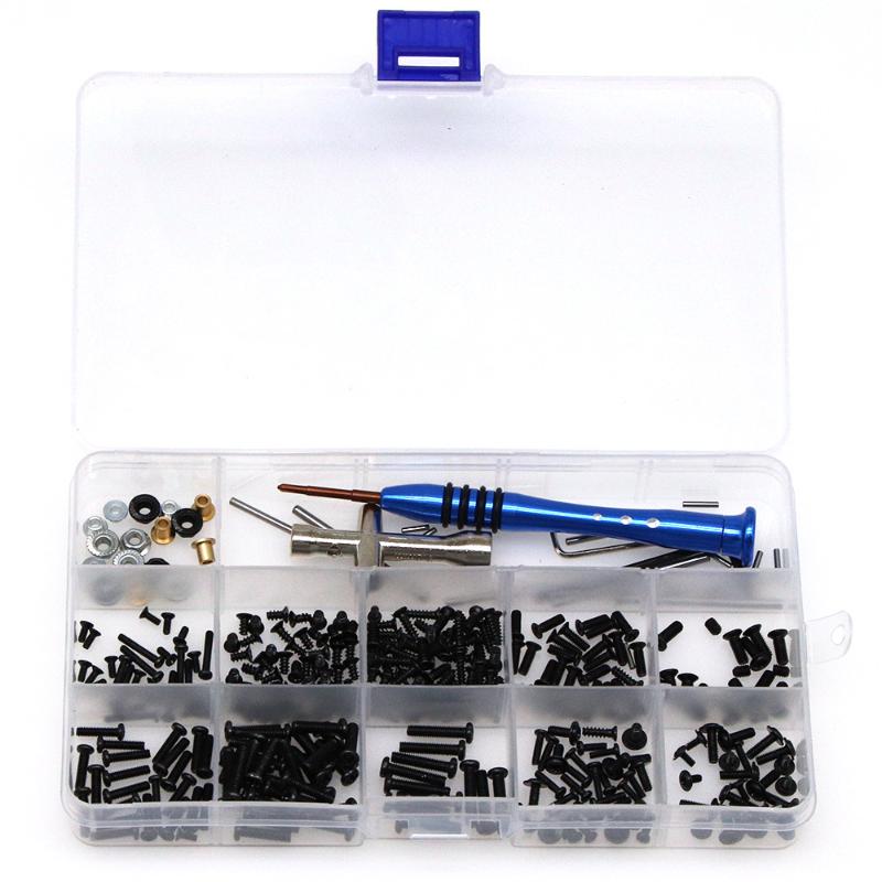 1 Set For Wltoys 144010 144001 144002 124016 124017 124018 124019 Rc Car Parts Metal Upgrade Retrofit Screw Tool Box