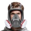 6800 Large Facepiece Gas Mask: Anti-Toxic Protection for Spray Painting, Chemical Industry, Pesticide Application, Wide Field of View Dust Defense.