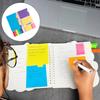 Scratch Pad Shell Vibrant Color Sticky Notes Water-Based Adhesive Reusable Bright Color Memo