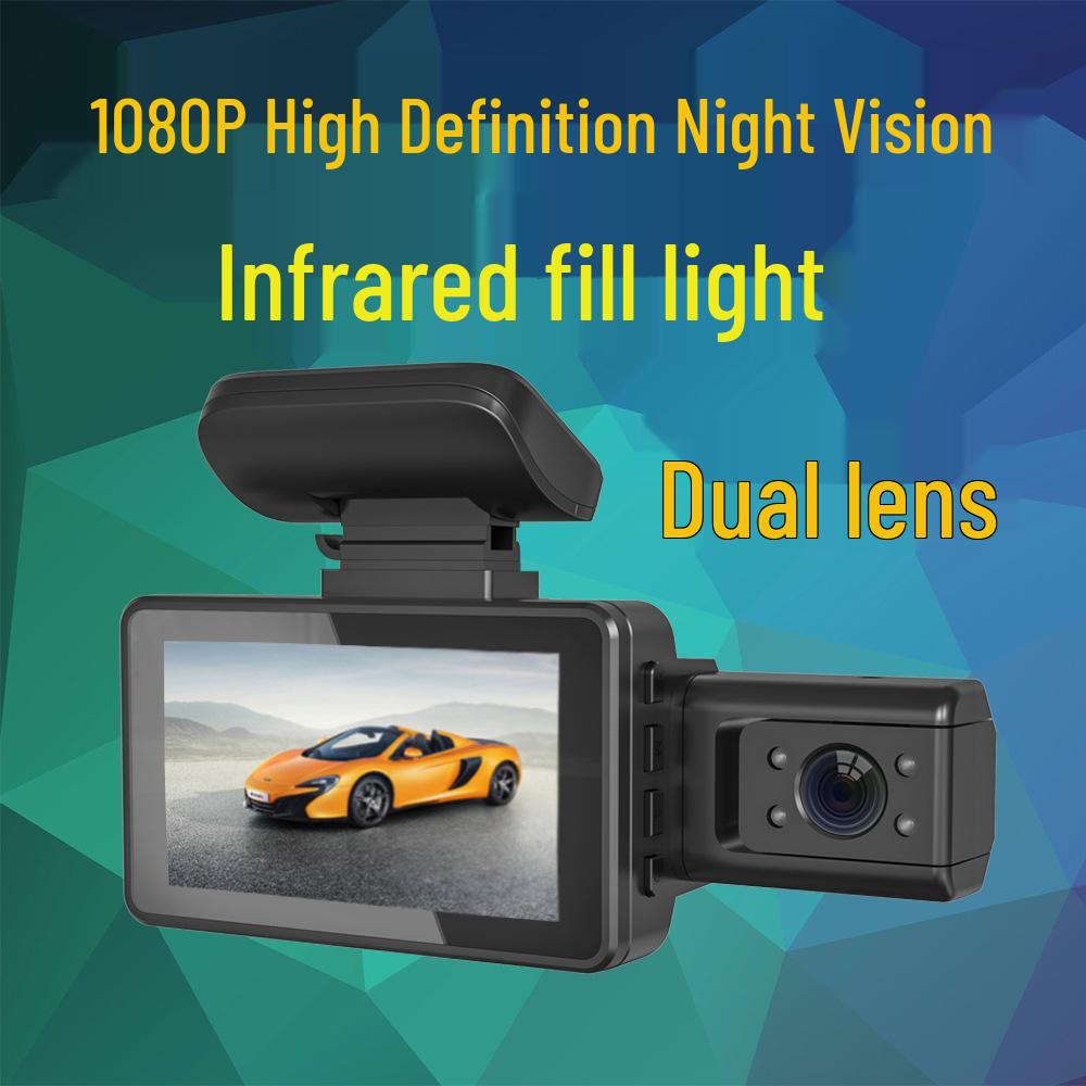 3" 1080P HD Car Dash Cam with Infrared Night Vision, Parking Monitor, and WIFI