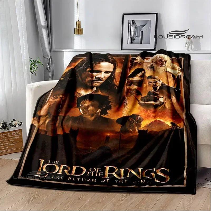 L-Lord of the Rings printed blanket Warm Flannel Blankets Soft and Comfortable Home Travel Blanket bed linings Birthday Gift