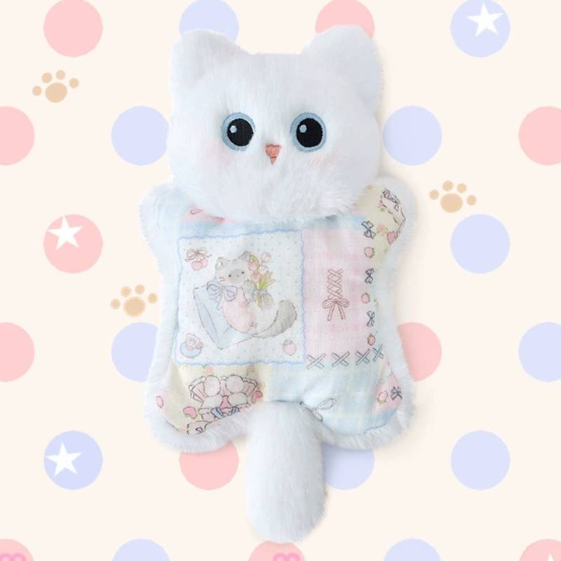

Cat Plush Toy For Kids With Soft Polyester Filling Perfect For Comfort And Giftgiving White