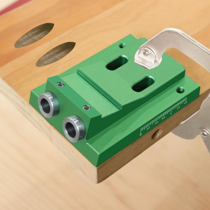Precise Scale Pocket Hole Drilling System Pocket Hole Jig Set Containing Wrench Plugs for Accurate Drilling Easy To Use