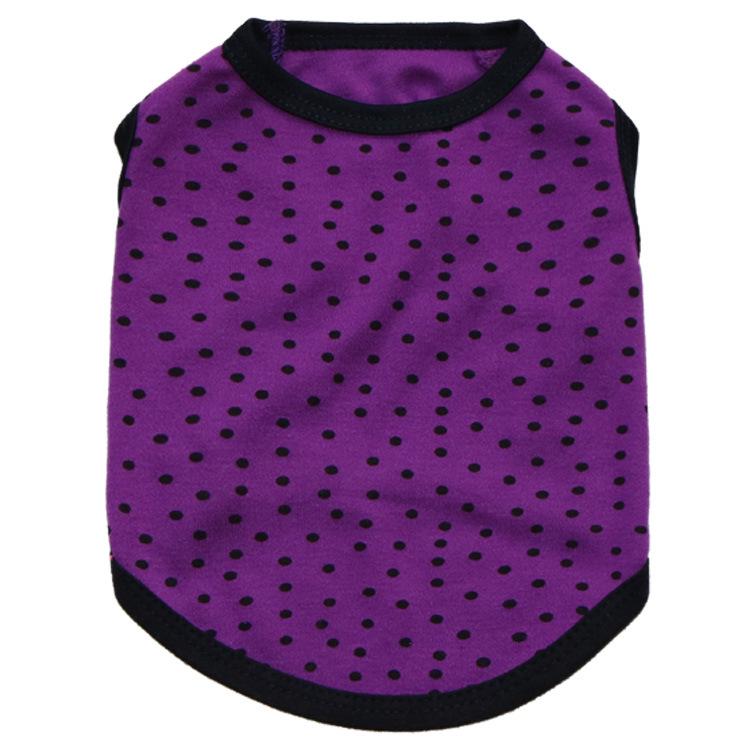 Pet Vest: Candy Color Polka Dot Terry Cloth for Small Dogs and Cats - Spring/Summer Wear