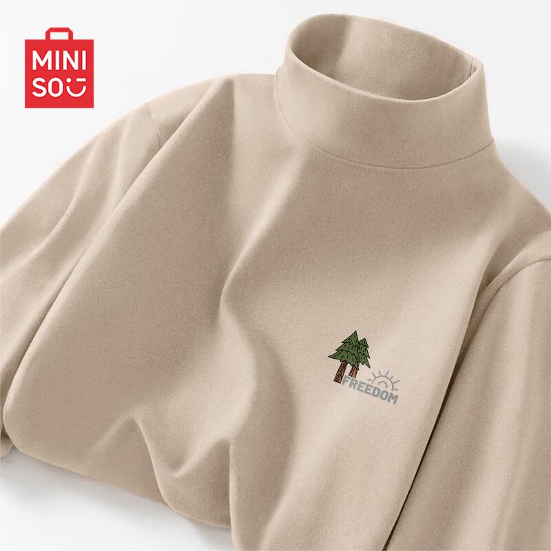 Men s Fleece-Lined Mock Neck Thermal Long Sleeve T-Shirt M